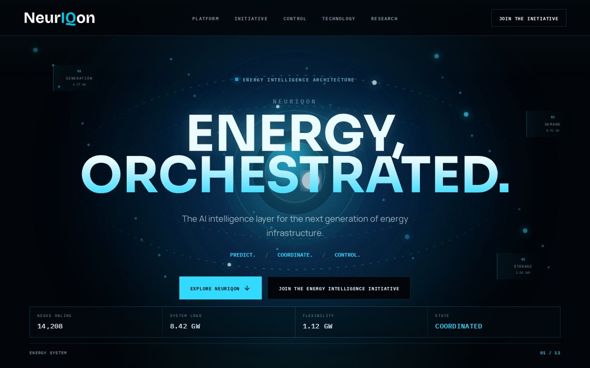 NeurIQon website homepage